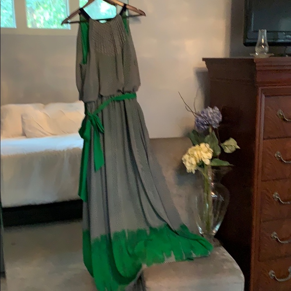 Blue and green Maxi dress